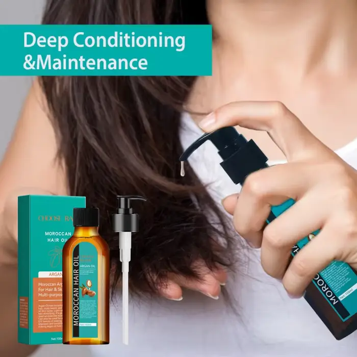 Huile essentielle de soin capillaire pour cheveux secs et fourchus hydratation nourrissante et adoucissante pour femmes et hommes occasions quotidiennes et spéciales