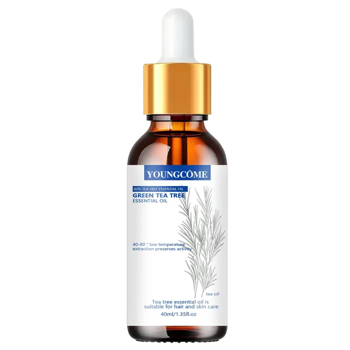 Huile essentielle d'arbre à thé pour aromathérapie et bien-être peau cheveux ongles occasions détente relaxation stress