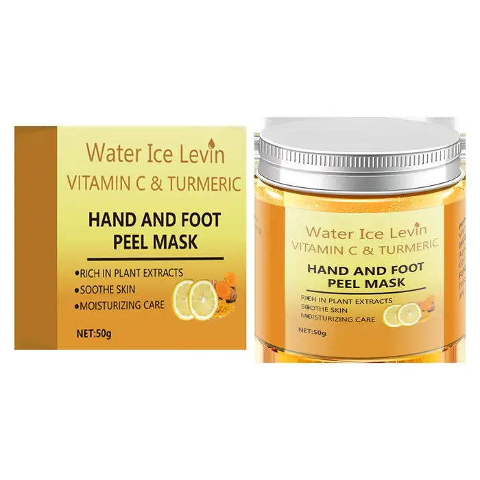 Masque pour les mains et les pieds au curcuma et à la vitamine C, 50 g, soin à base de plantes, hydr