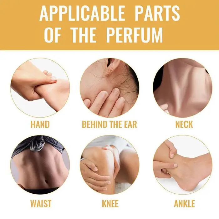 Huile de parfum arabe roll-on portable, parfum longue durée pour hommes et femmes, Moyen-Orient, huile de parfum roll-on dorée, parfum portable.