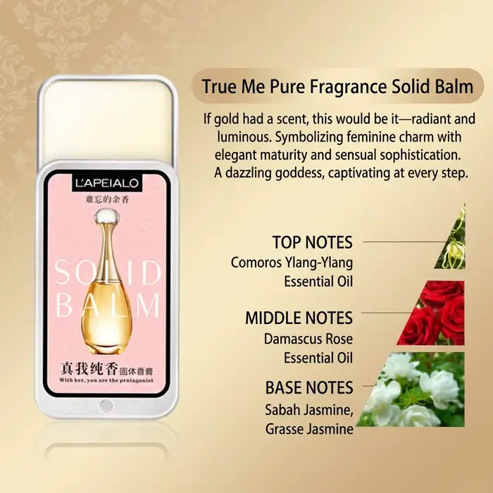 Baume de parfum solide – Parfum floral et fruité frais