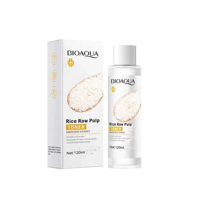 BIOAOUA Essence eau riz purée ton améliorer l'hydratation terne peau sèche soin de beauté du visage 