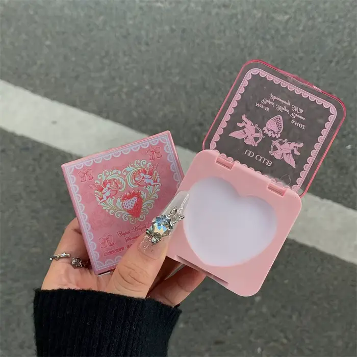 Baume parfumé Coréen Style Cupidon Ange, senteurs Fraise, Lait, Gardénia, Litchi, Pomme, pour Femme, usage quotidien, rendez-vous, voyage, mini baume parfumé