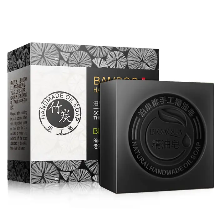 Savon artisanal au charbon de bambou, huile essentielle, pour le corps, afrique, Nigeria