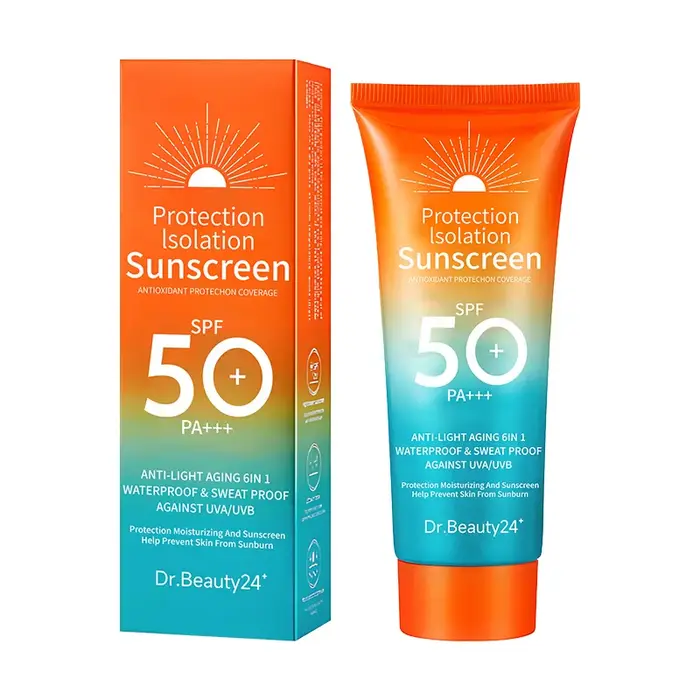 Crème solaire pour le visage et le corps, imperméable, SPF 50 + UV, crème solaire, crème protectrice