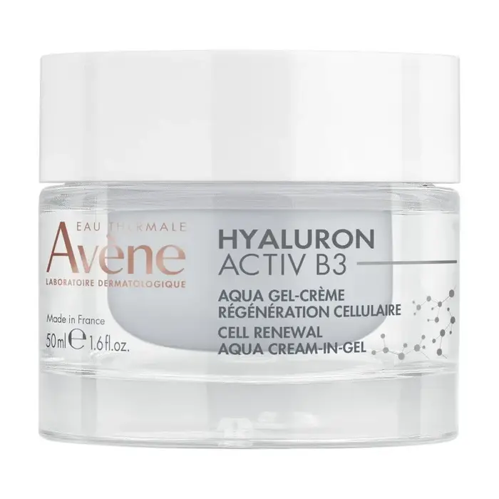 Aqua Gel-Creme Hyaluron Activ B3 pour Peaux Normales et Mixtes Teint Frais Lumineux Anti-Age Hydratation Intense