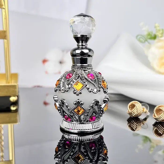 Bouteille de parfum à fente pour tous les jours, huile essentielle, style africain, stockage arabe, 
