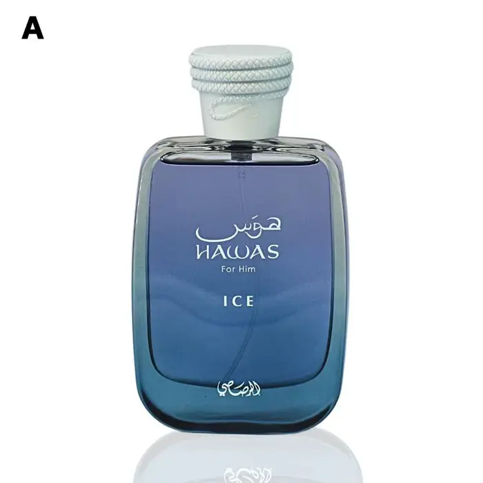 Eau de Parfum Rasasi Hawas For Him Ice Fraîcheur Citronnée et Boisée Pour Hommes et Femmes Occasions Spéciales