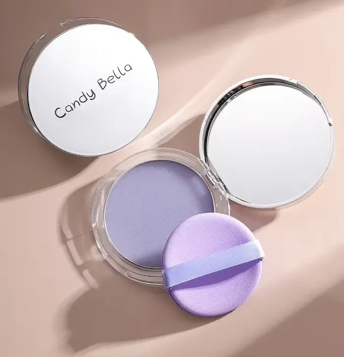 Candy Bella – crème violette et bleue pour poudre, peau douce pour la peau, visage naturel, longue d