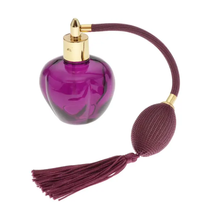 Bouteille de parfum vide en verre de 100ml, avec longue ampoule, atomiseur en Spray à pampilles, réu