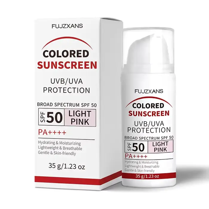 Crème solaire teintée - Crème BB rose clair avec SPF50