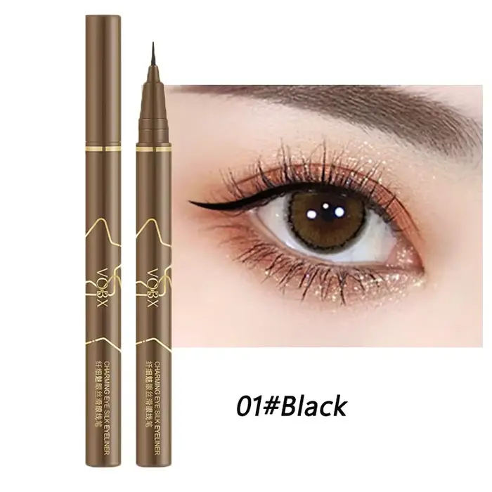 Eyeliner liquide marron durable