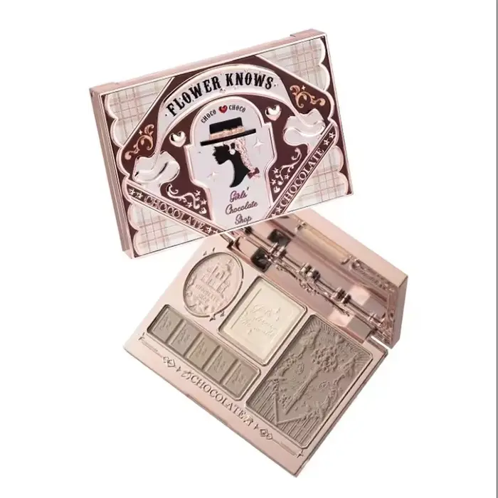 Flower Knows – Palette de poudre de Contour pour femmes, surligneur au chocolat Wonder-Shop, illumin