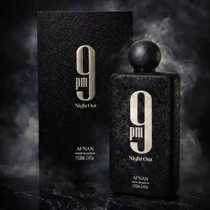 Afnan 9 PM Night Out 100ml Eau de Parfum Longue Durée Fruité Boisé Frais Attrayant Essentiel pour le