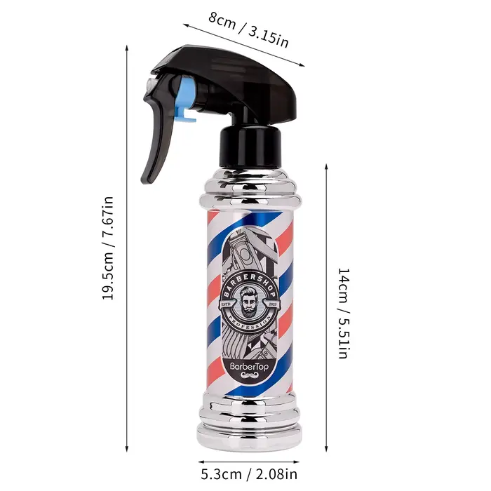 Rétro Vaporisateur De Coiffure Bouteilles Rechargeables Brume Continue Arrosage Peut Salon Portable 
