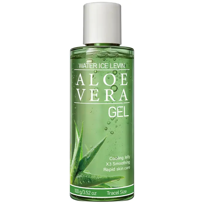 Gel d'aloe vera pur avec acide hyaluronique, rafraîchissant et hydratant pour tous les types de peau