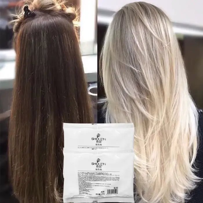 Agent de décoloration capillaire naturel et professionnel pour cheveux teints ou décolorés, soin éclaircissant et hydratant non irritant, fixateur de couleur et anti-pointes fourchues