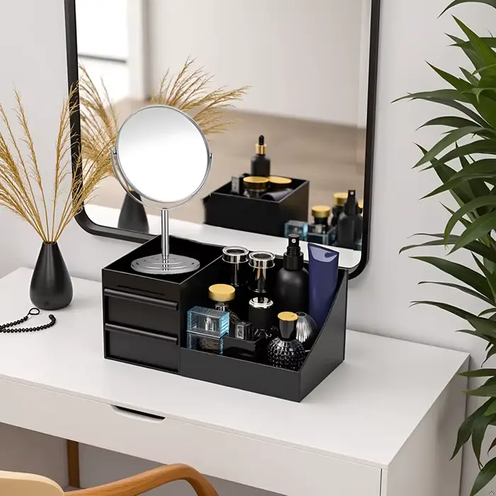 Organisateur de Cologne pour Hommes Support de Parfum Boîte de Rangement avec Tiroirs pour Commode et Salle de Bain Occasions Spéciales Pratique Élégant
