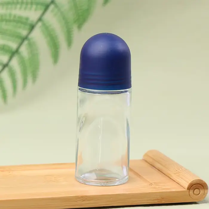 Bouteilles à roulettes en verre transparent 50ml, Extra Large, bouteille d'huile de parfum, Gel Anti