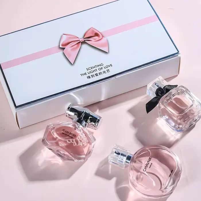 90 ml (30 ml * 3) parfum léger Floral fruité Chypre Notes longue durée femmes ensemble