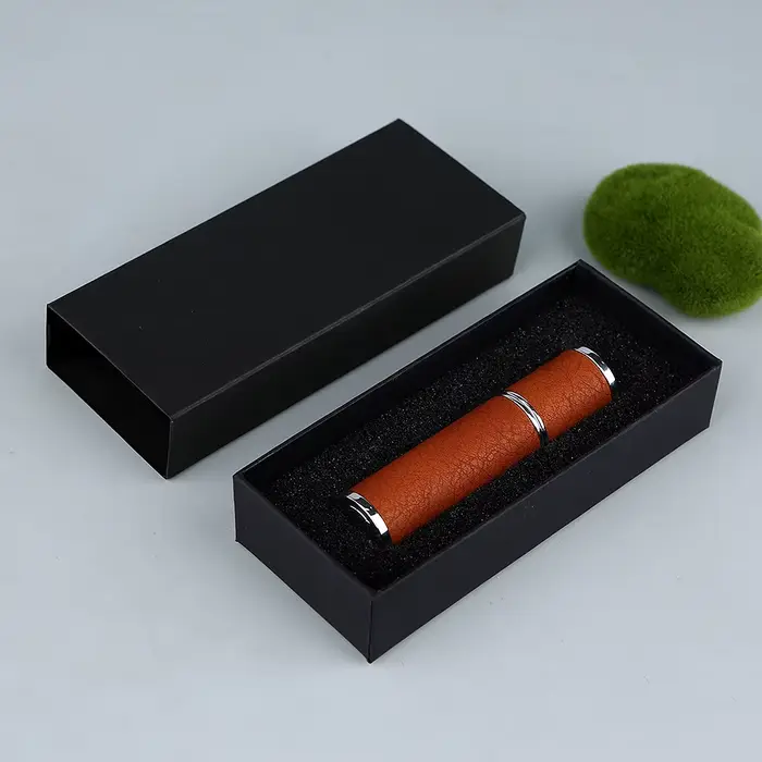 9 flacons de parfum en cuir de 5 ml avec boîte d'emballage, vaporisateur de parfum portable, flacon 