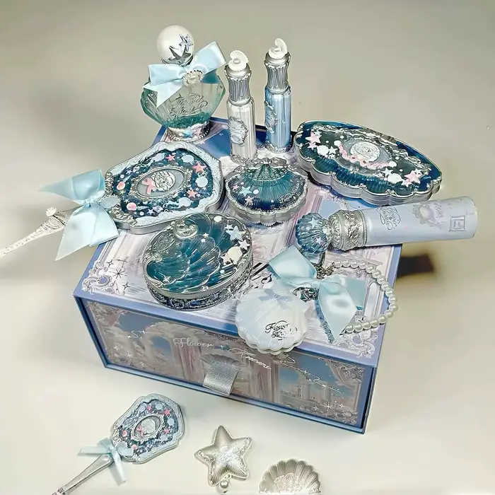 Ensemble de maquillage Flower Know Shells Jewel pour femmes - Fard à paupières