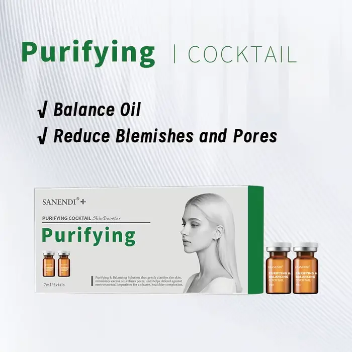 Sanendi sérum à Cocktail pour Ampoule faciale acide hyaluronique Dermapen purifiant hydratant Skinbo
