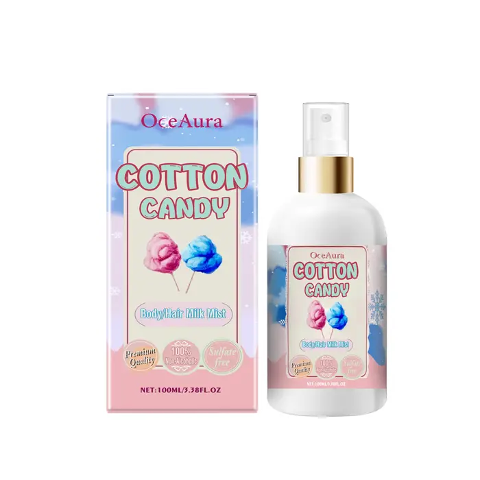 OceAura Brume Corporelle Hydratante Longue Durée à la Fraise, Éclaircissante et Lissante, Parfum Cheveux 100g
