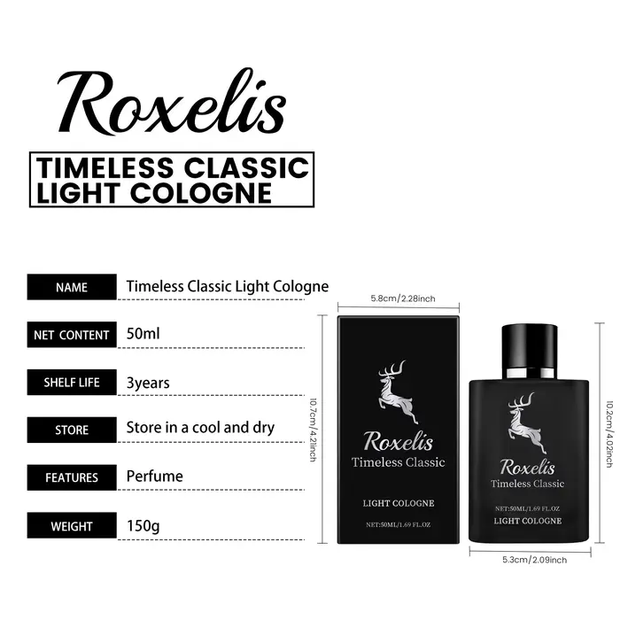 Roxelis Bergamote Parfum Classique Cologne Naturel Frais Cheveux Tempérament