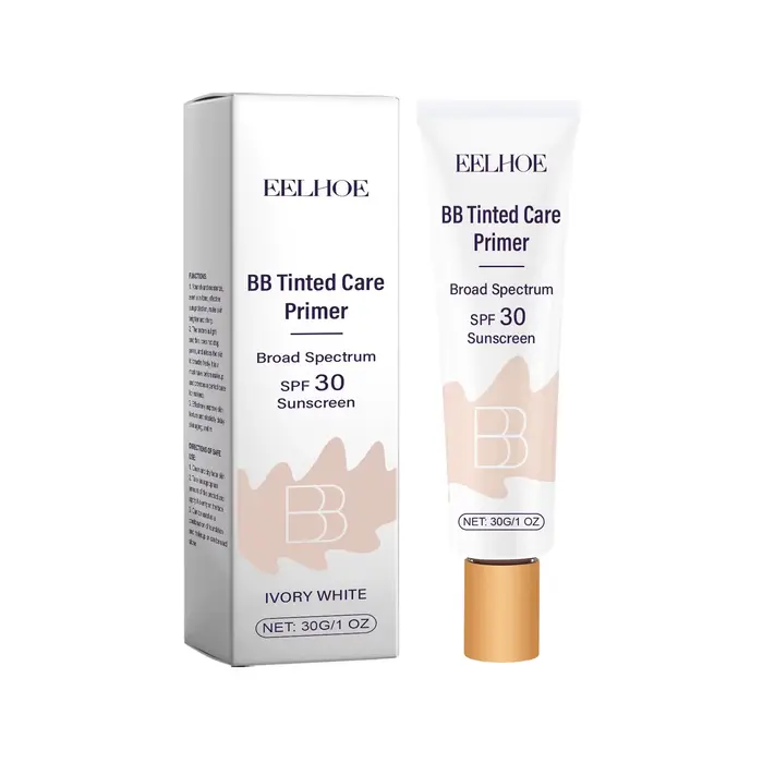 BB crème teintée avec SPF 30 couverture complète Pores invisibles acné éclaircissant Niacinamide maquillage nu fond de teint pour le visage imperméable
