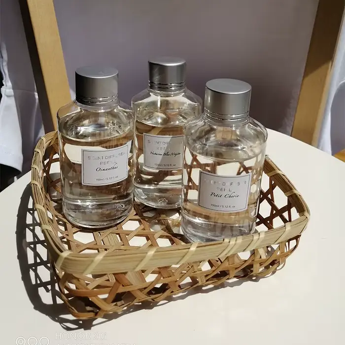 Diffuseur de roseaux d'huile parfumée pour la maison, 150ml, réapprovisionnement, arôme, huile essen