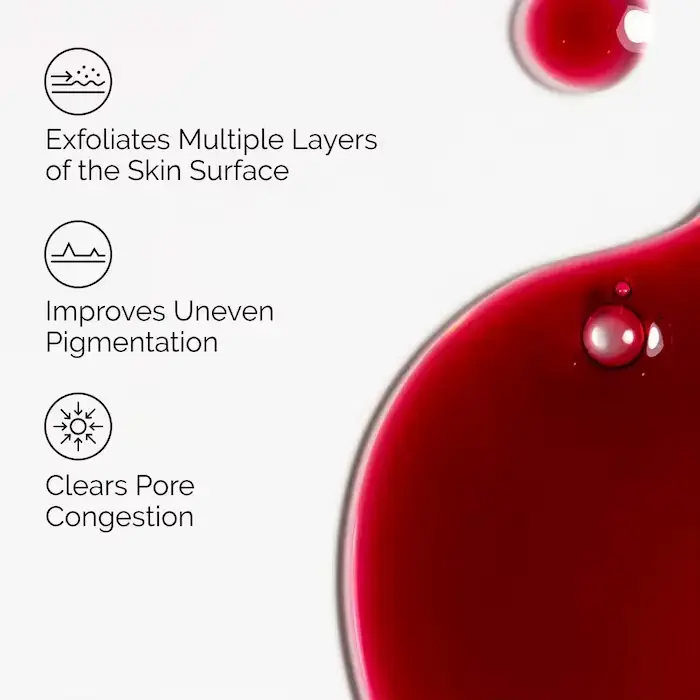 AHA 30% + BHA 2% Solution Peeling 30ml Solution Peeling exfoliante visage éclaircir Lisse et affiner l'apparence de la peau