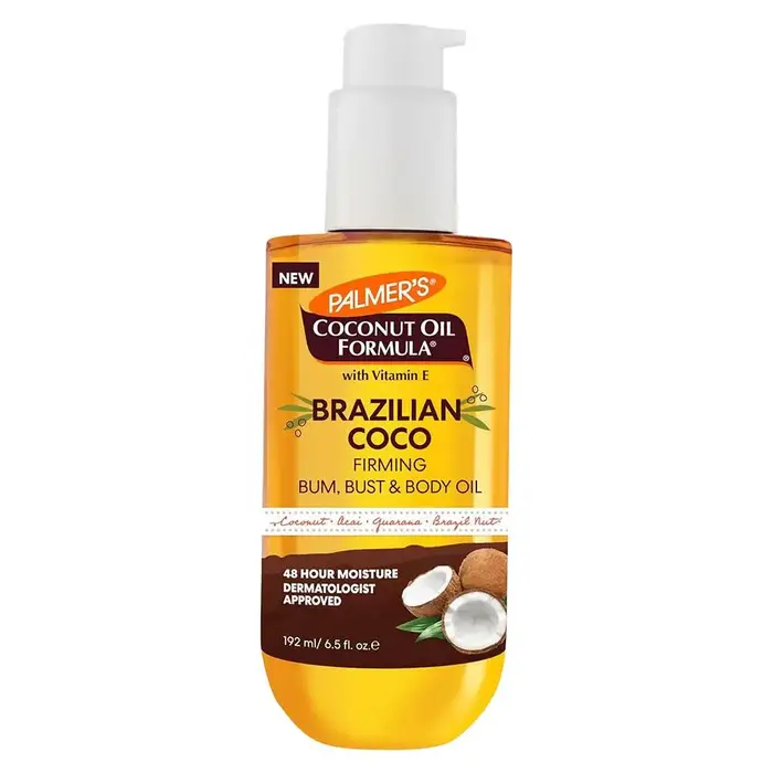 Huile corporelle à la vitamine E parfum vanille et noix de coco, hydratante et nourrissante en profo