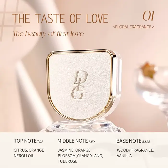 Parfum Solide Miroir, Parfum Solide Longue Durée, Frais et Léger, Parfum Solide Portable, Une Applic