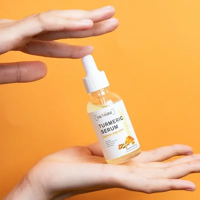 Essence de curcuma pour le visage, peut pénétrer dans l'épiderme, nourrissant en profondeur, fournissant un soin doux et efficace pour la peau, 30ml