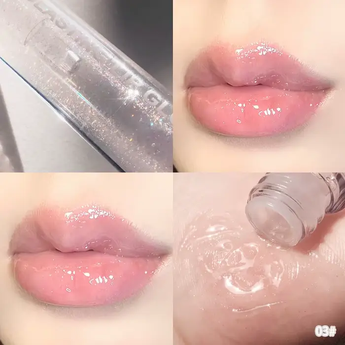 Brillant à lèvres brillant et translucide Dudu Lip Glazetla gelée transparente a une eau brillante comme une brillance qui est lumineuse longue durée