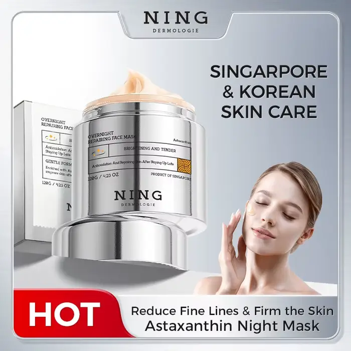 Masque de nuit pour le visage à l'astaxanthine