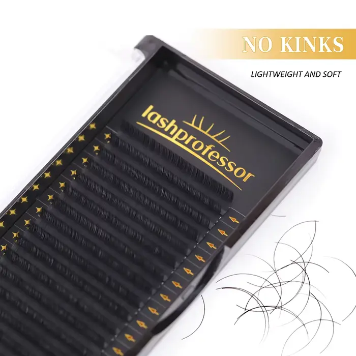 Lashprofessor-Extensions de cils en faux vison, doux, naturels, individuels, coréen, Pbt, volume rus