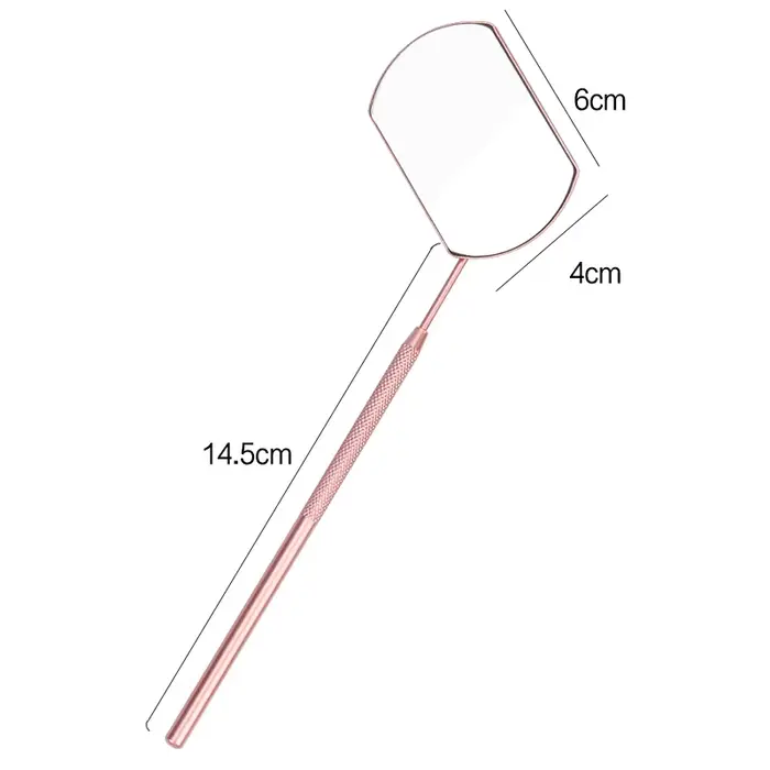 Miroir de greffage de cils grossissant beauté longue poignée pour vérifier l'extension de faux cils 
