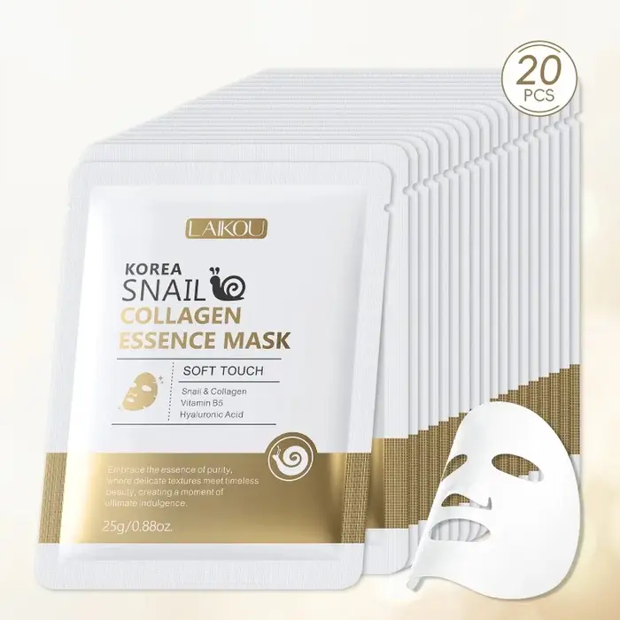 LAIKOU corée escargot collagène Essence masque feuille hydratante
