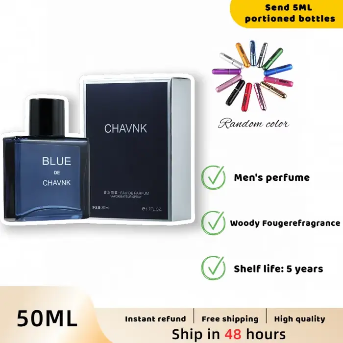 Parfum Classique Bleu De Chavnk Eau De Parfum 50ml/100ml Parfum aux Phéromones pour Homme Gentleman 