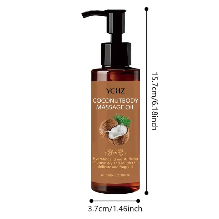 Huile de massage hydratante à la noix de coco