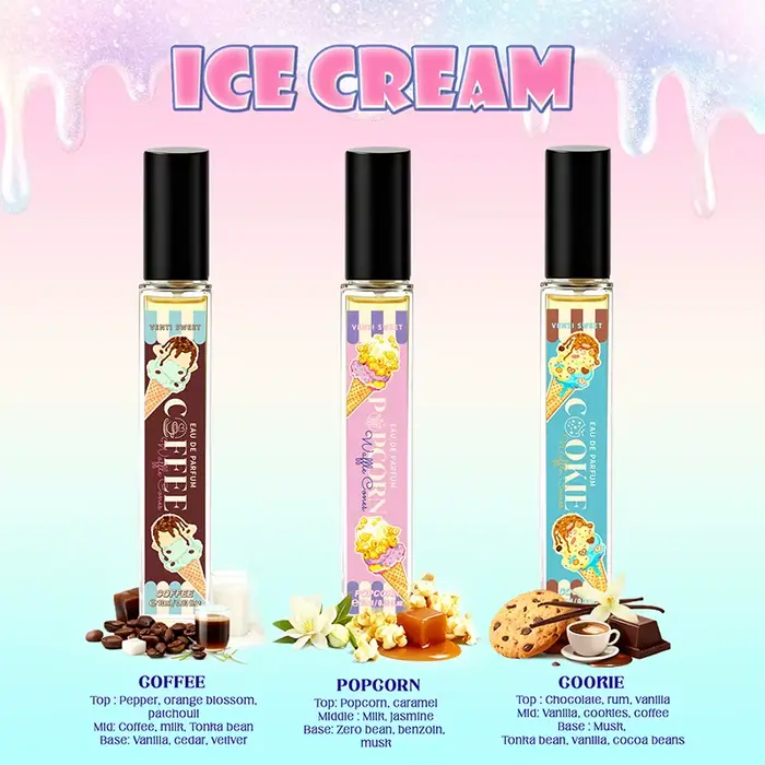 Parfum Gourmand, Miel/Vanille/Cacao Fruits/Ananas/Mangue/Caramel/Lait/Musc/Chocolat/Café Fragrance