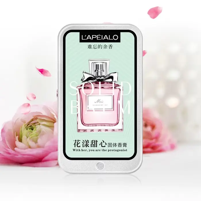 Baume solide parfumé aux phéromones pour femme, parfum longue durée, fragrance légère, baume parfumé solide portable