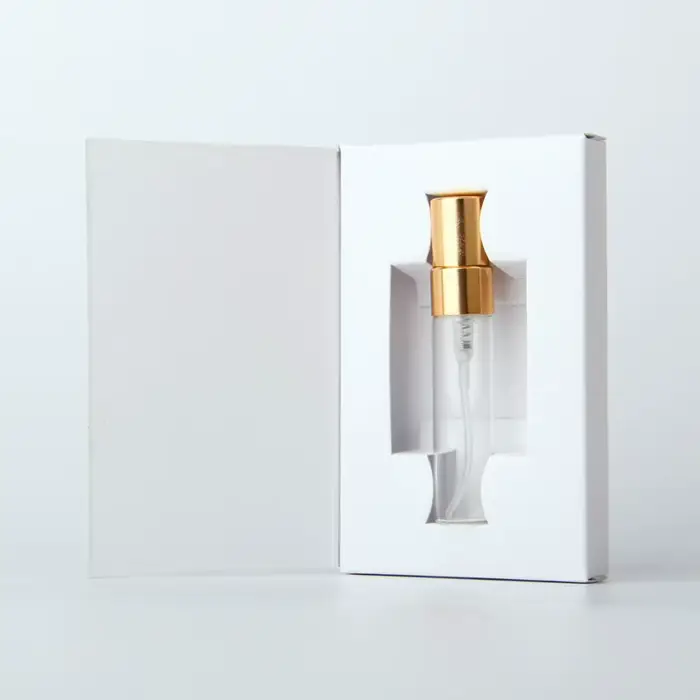 Mini flacon de Parfum en Spray de 5ml, avec atomiseur, emballage vide, LOGO personnalisé pour cadeau