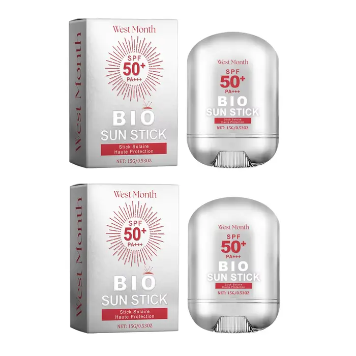 Stick solaire SPF 50+ PA+++ BIO, léger, non gras, hydratant, protection UV, portable, soin quotidien