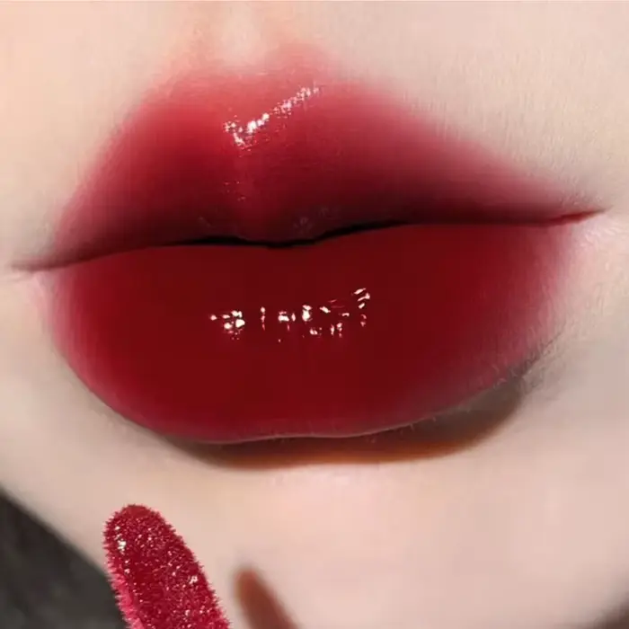 HERORANGE Laque à lèvres légère semblable au verre – Brillant au miroir