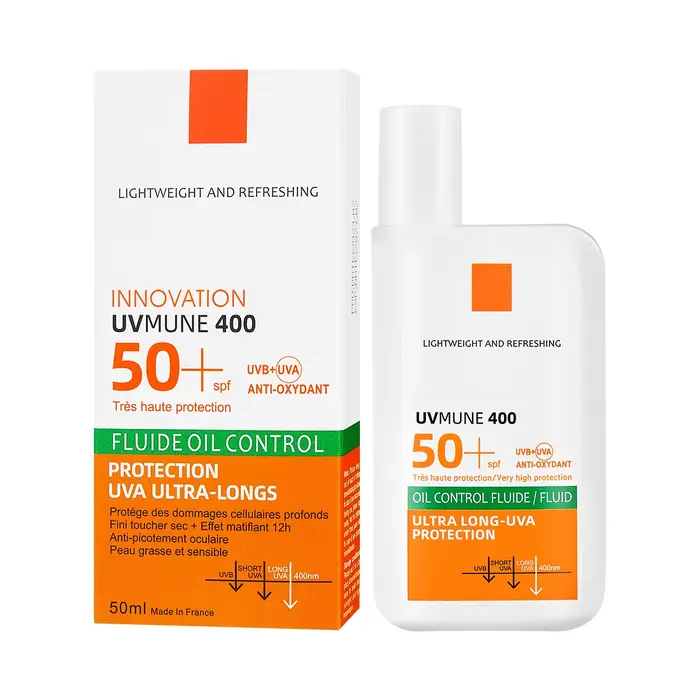 Crème solaire visage longue durée avec une protection UV élevée