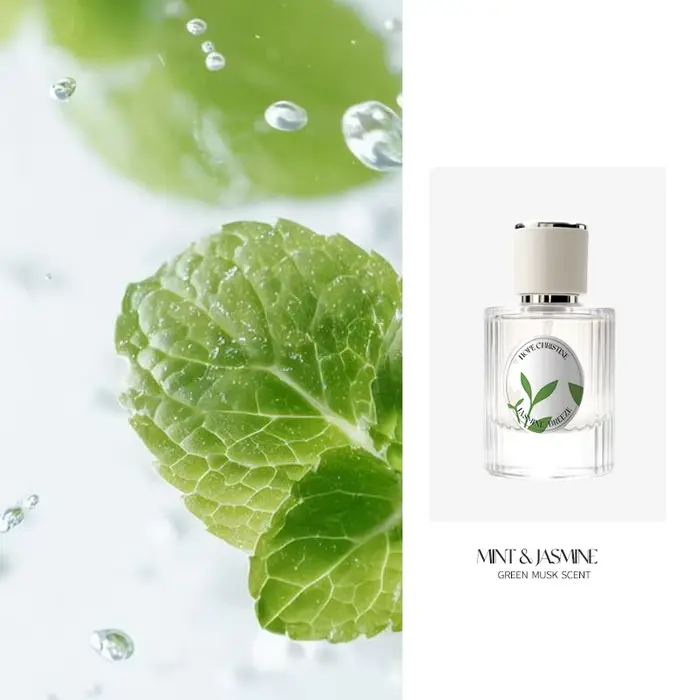 HOPE CHRISTINE Parfum Menthe Jasmin Musc Vert Blanc