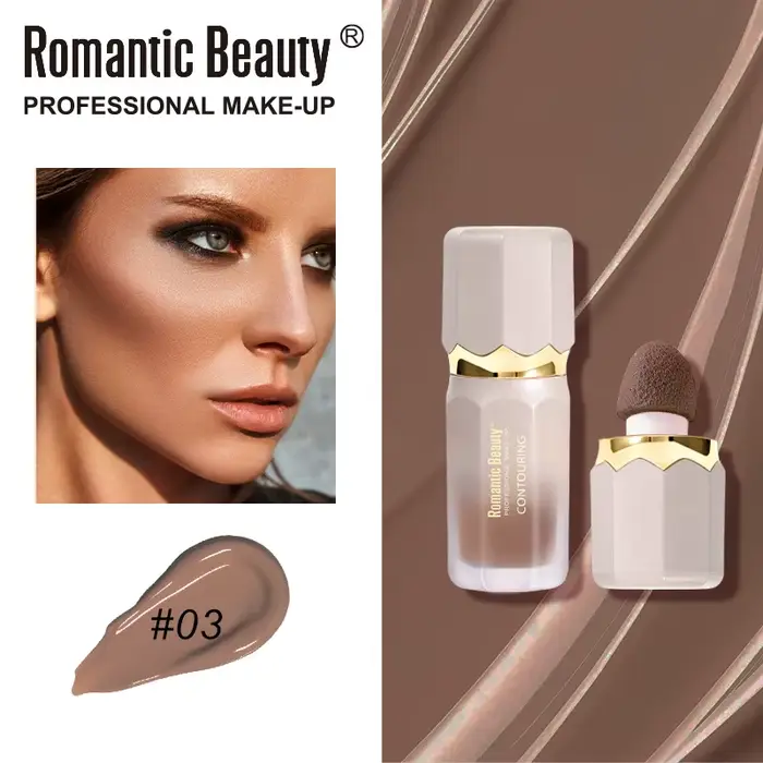 Surligneur bronzer et ombreur liquide pour contour naturel longue durée résistant à l'eau pour teint éclatant occasions spéciales